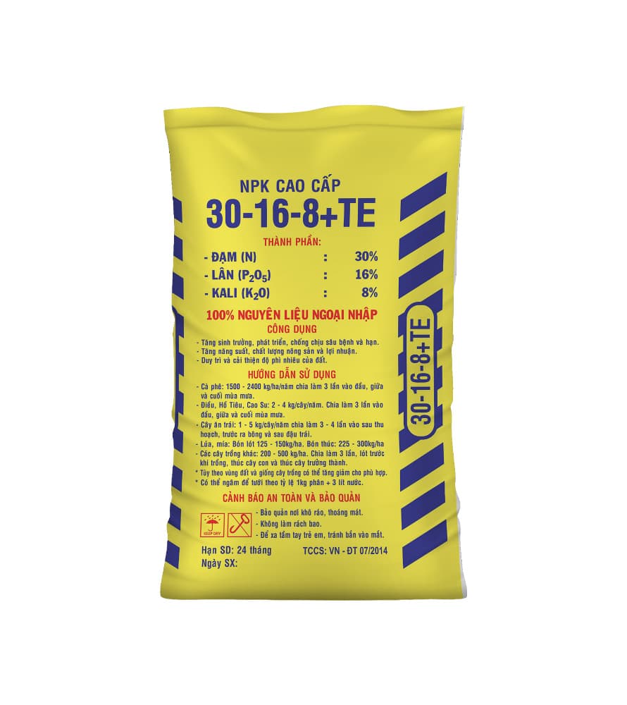 NPK 30-16-8+TE Viet Nga