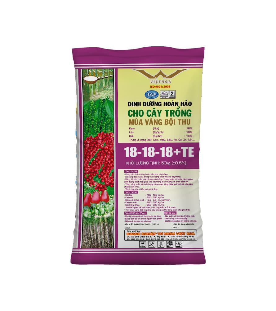 NPK 18-18-18+TE Viet Nga