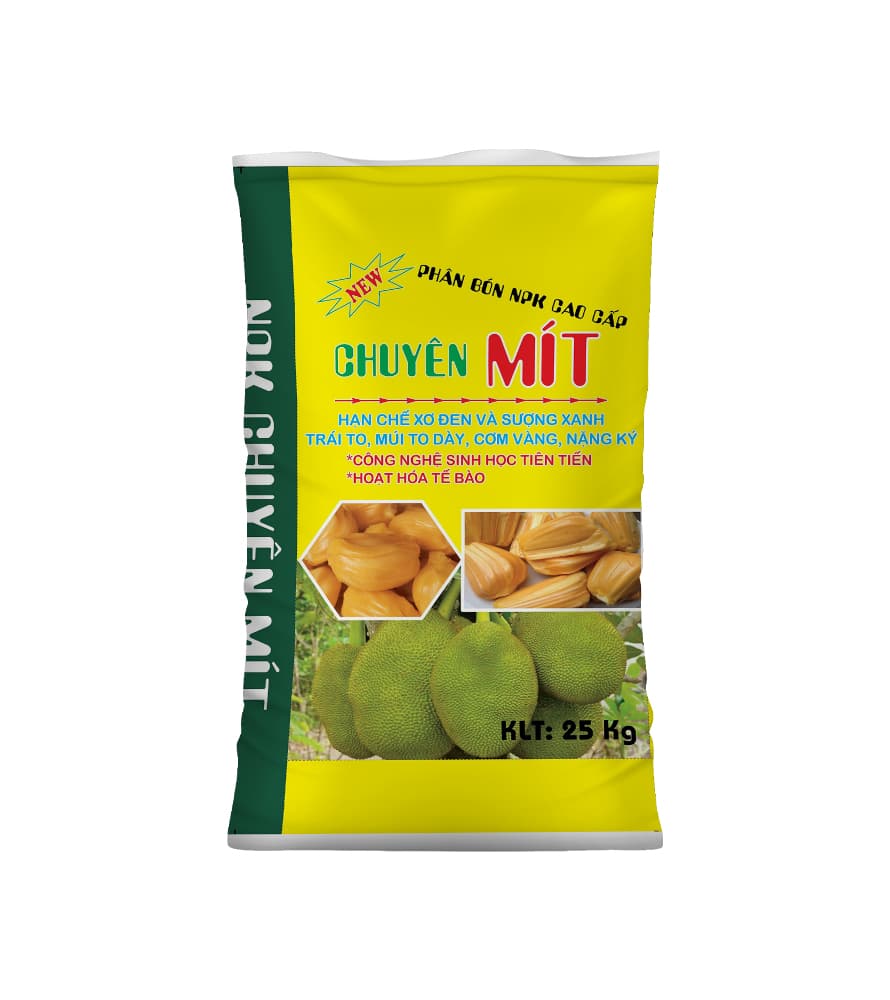 Bao phân NPK 17-17-17 chuyên cây mít mặt trước