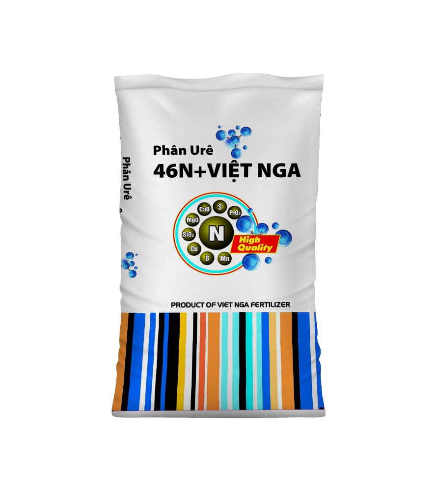 Bao phân Urê đen Việt Nga 46%N mặt trước