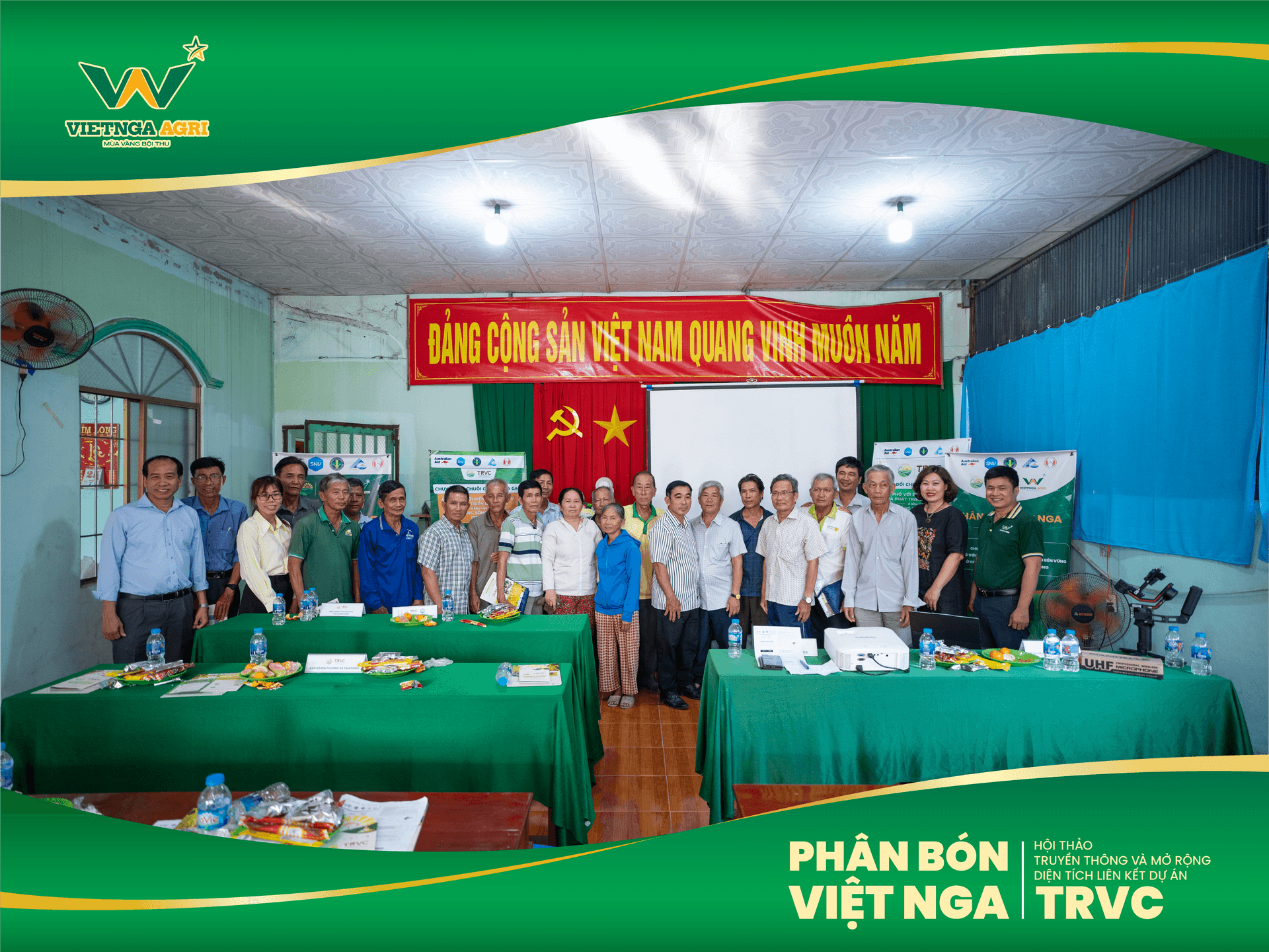 Viet Nga Fertilizer រៀបចំសិក្ខាសាលាអភិវឌ្ឍគម្រោង TRVC នៅខេត្ត Dong Thap