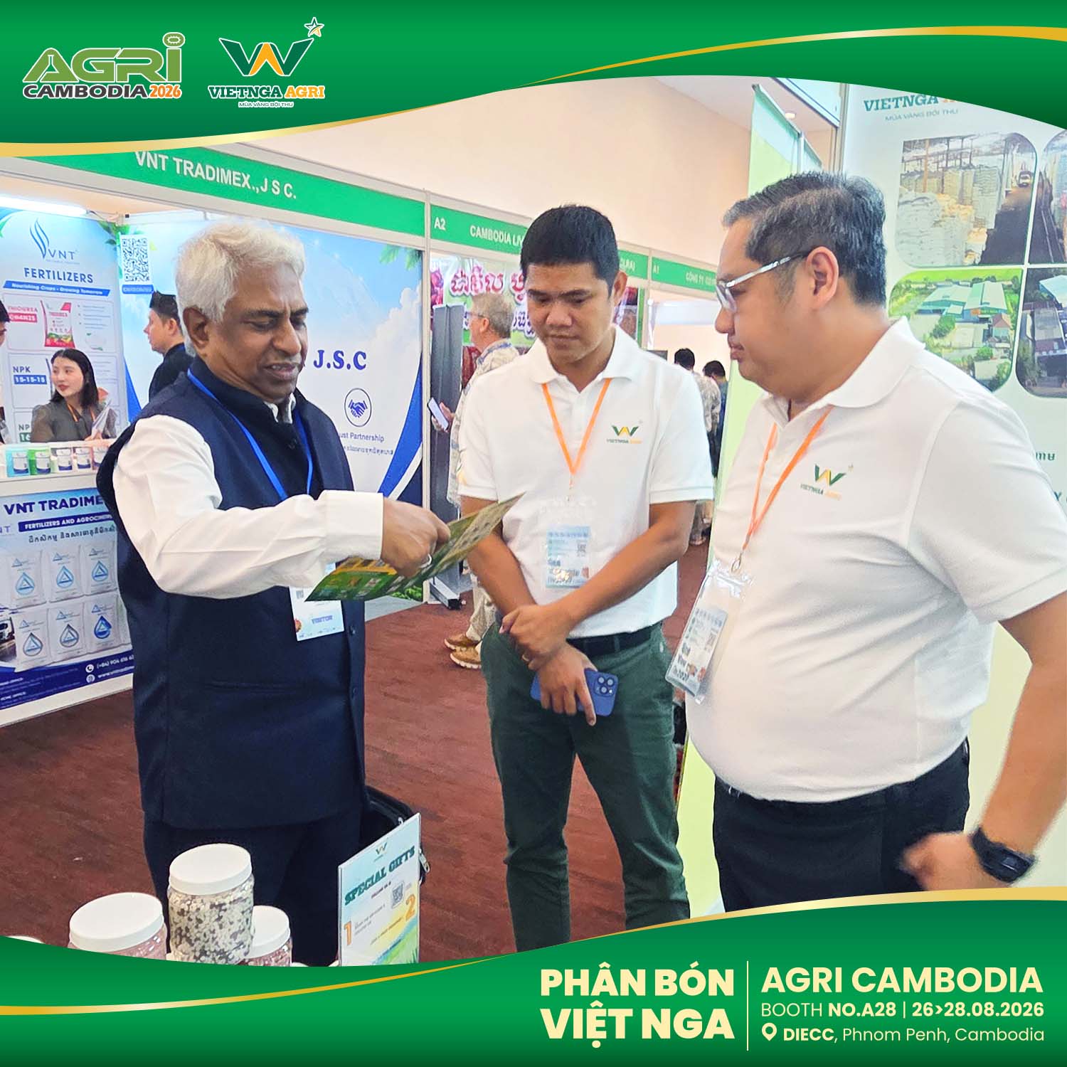 ការណែនាំផលិតផលជី និងដំណោះស្រាយអាហារូបត្ថម្ភដំណាំនៅស្តង់ A28