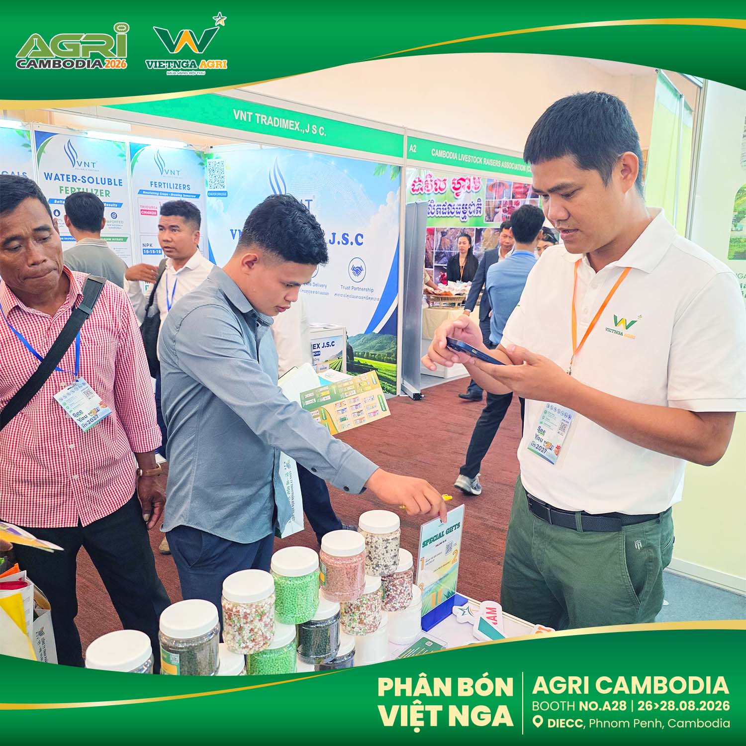 Agri Cambodia 2026 – ទំនាក់ទំនងថ្មីៗបន្ថែមសម្រាប់ដំណើរអភិវឌ្ឍន៍របស់ Viet Nga Fertilizer