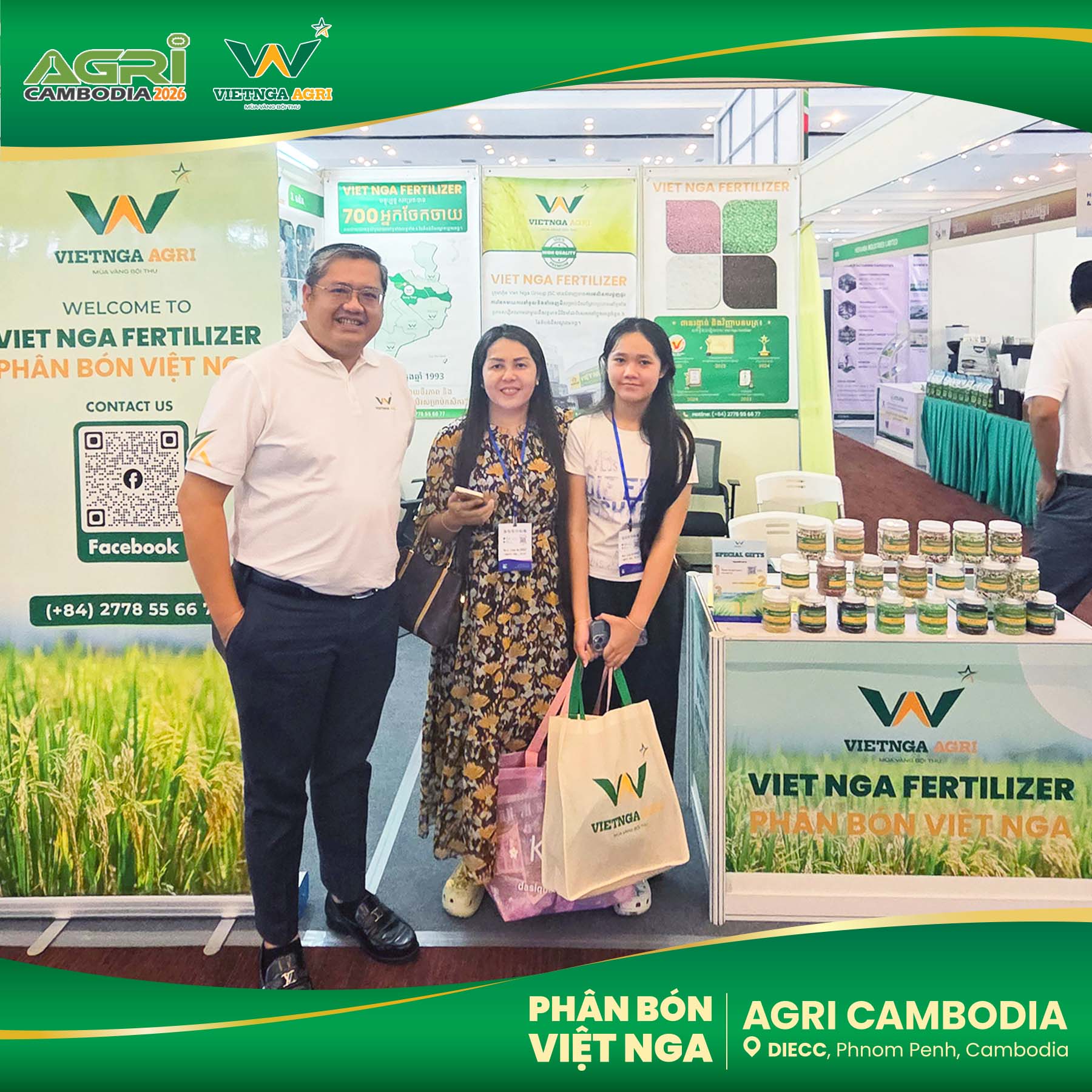 Agri Cambodia 2026 – ទំនាក់ទំនងថ្មីៗបន្ថែមសម្រាប់ដំណើរអភិវឌ្ឍន៍របស់ Viet Nga Fertilizer