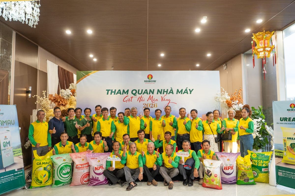 Đoàn nông dân Đồng Tháp và Phân Bón Việt Nga tại chương trình Tham quan nhà máy – Gặt hái mùa vàng 2026