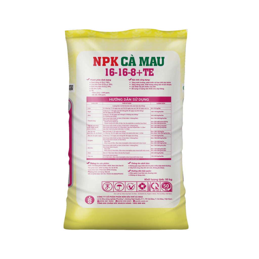 NPK Cà Mau 16-16-8+TE