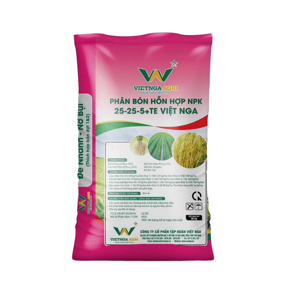 Phân Bón NPK 25-25-5+TE Việt Nga