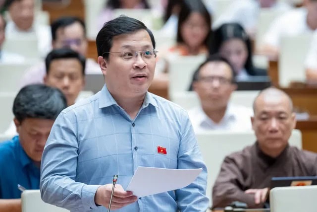 The National Assembly is considering imposing a 5% VAT on fertilizers Delegate Nguyen Danh Tu from Kien Giang province delivered a speech.