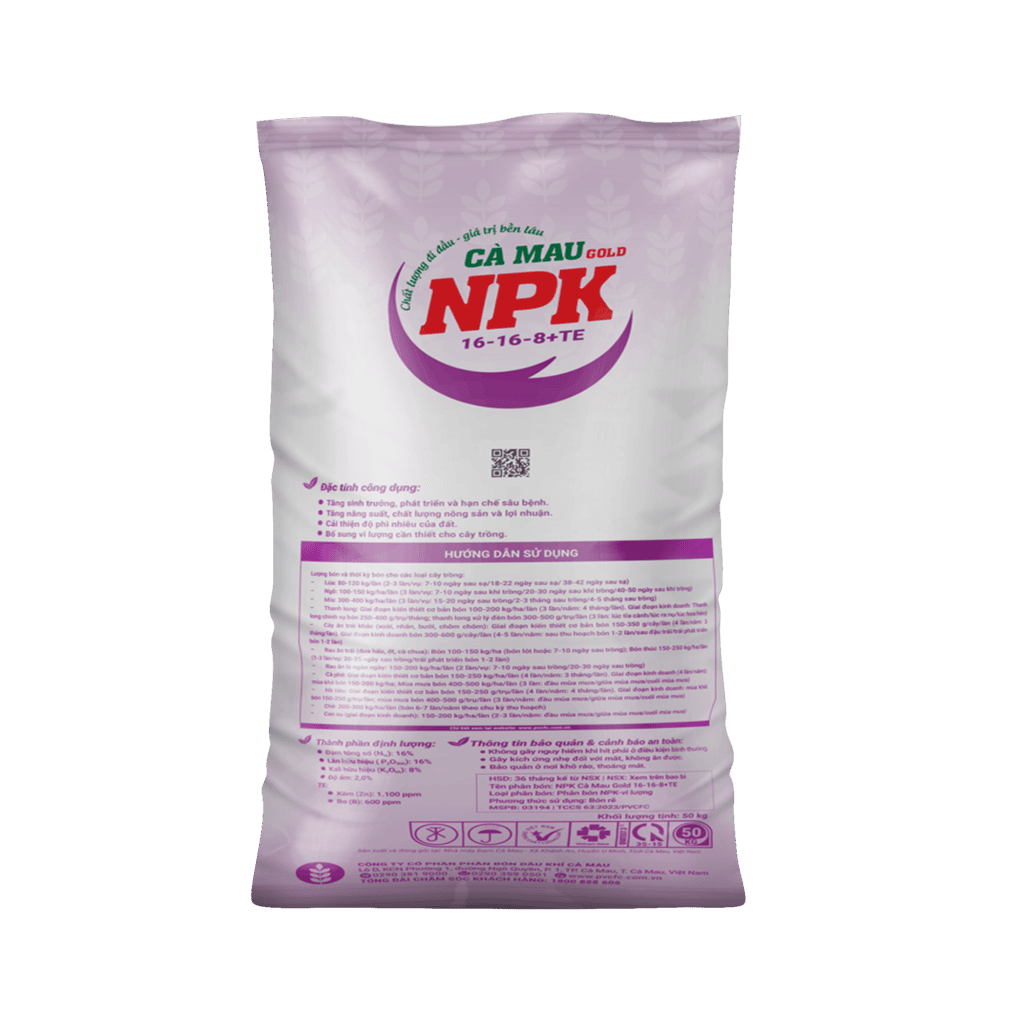 NPK Cà Mau Gold 16-16-8+TE