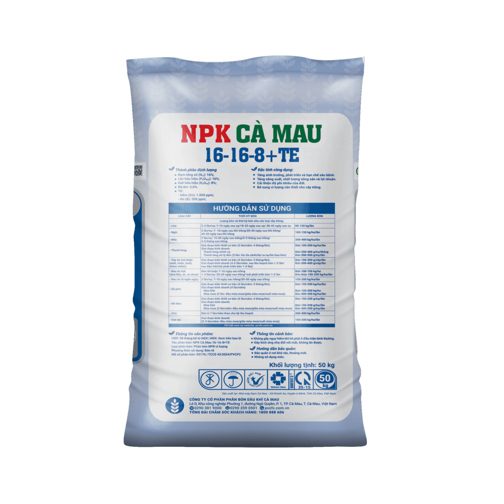 NPK Cà Mau 16-16-8+TE
