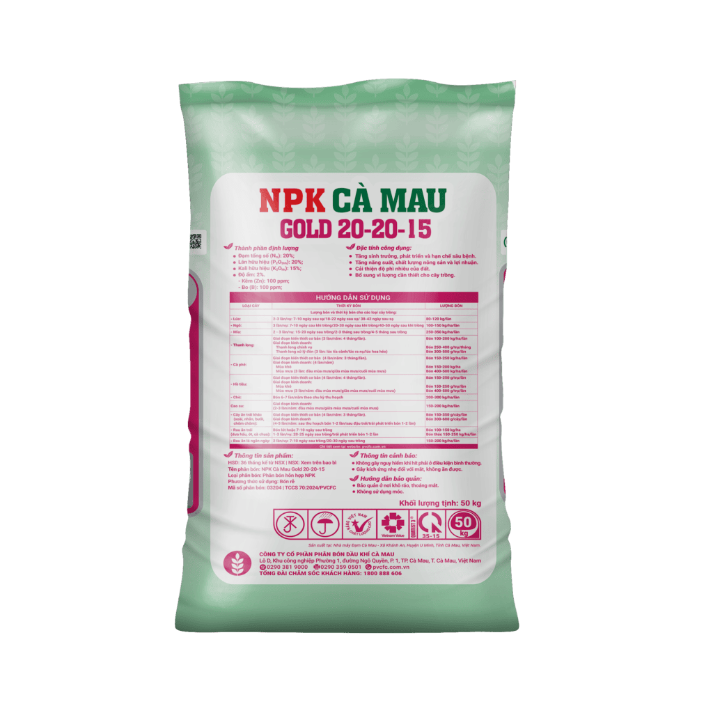 NPK Cà Mau Gold 20-20-15