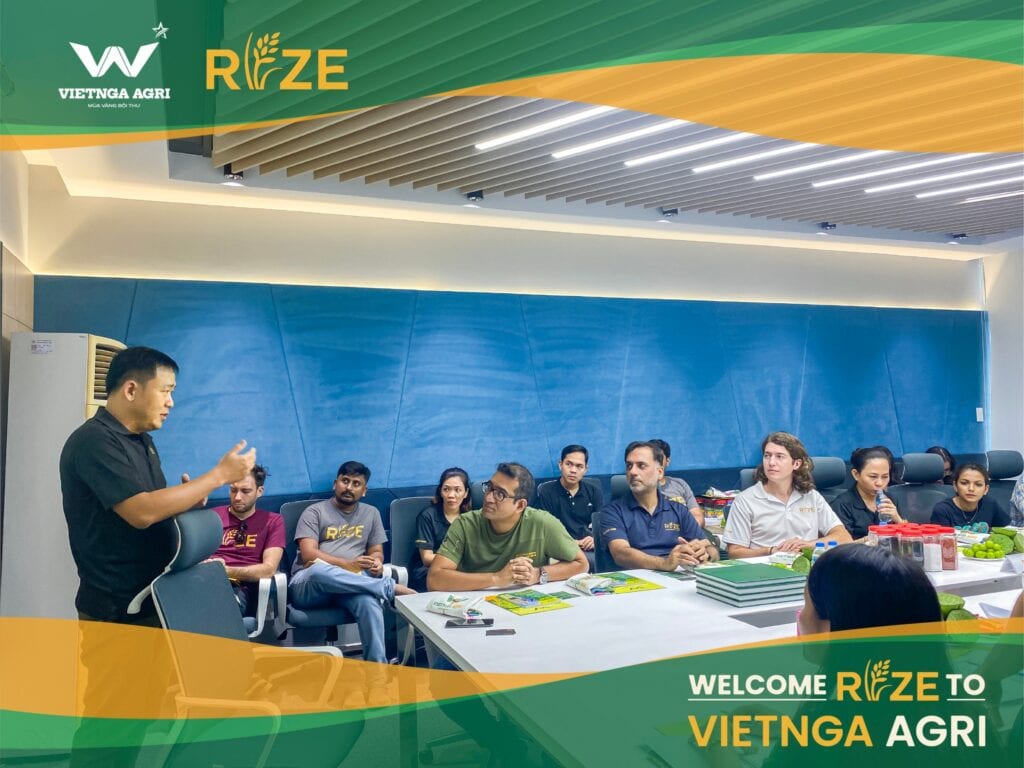 Honored to Welcome the Rize Delegation to Visit and Work at Viet Nga Agri Mr. Tran Duc Hai Du, Managing Director of Rize Vietnam, delivered a few remarks and shared his perspectives during the visit.