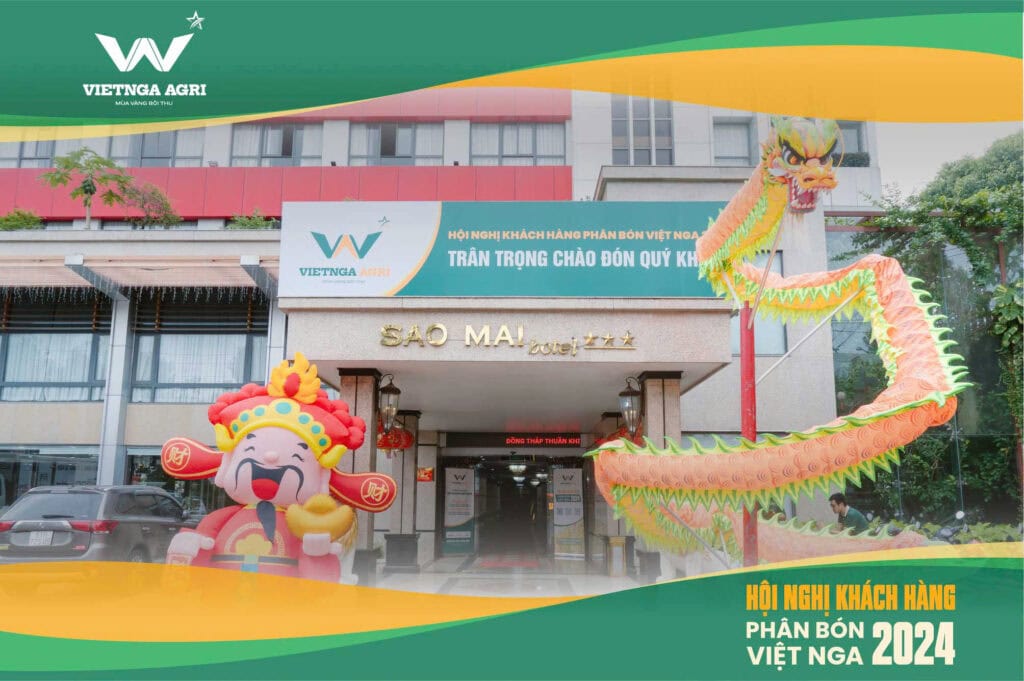 Hội Nghị Khách Hàng Phân Bón Việt Nga 2024 Không gian hội nghị hoành tráng, được trang trí chỉn chu với nhiều tiết mục hấp dẫn