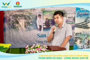 Phân Bón Việt Nga Đồng Hành Cùng Chương Trình "Phân Bón Cà Mau - Cùng Nhau San Sẻ" Đại diện Xã Trường Xuân chia sẻ tại chương trình.