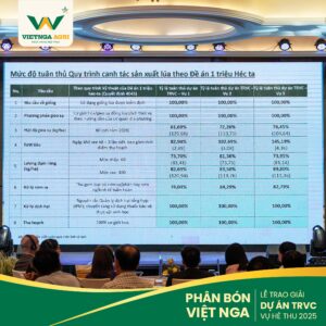 Mức độ tuân thủ Quy trình canh tác sản xuất lúa theo Đề án 1 triệu Héc ta Mức độ tuân thủ Quy trình canh tác sản xuất lúa theo Đề án 1 triệu Héc ta