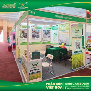 Phân Bón Việt Nga tham dự Agri Cambodia 2026 tại Phnom Penh, Campuchia.